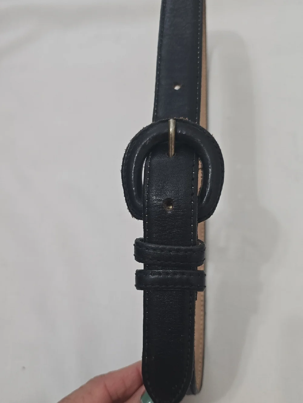 Brooks Brothers Tan Leather Belt with‎ Black Edge M